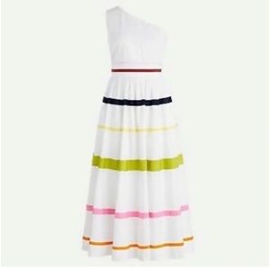 J. Crew One Shoulder Dress